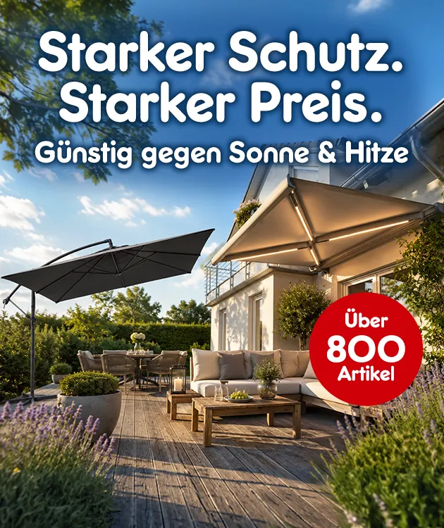 &Uuml;ber 800 Sonnenschutz-Artikel zu g&uuml;nstigen Preisen bei Netto-Online.