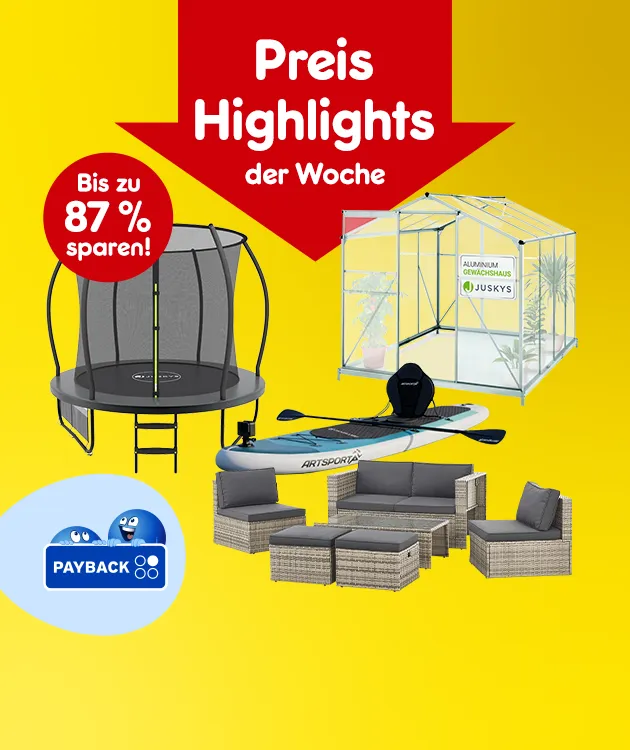 Preis Highlights mit bis zu 87% sparen bei Netto online und PAYBACK