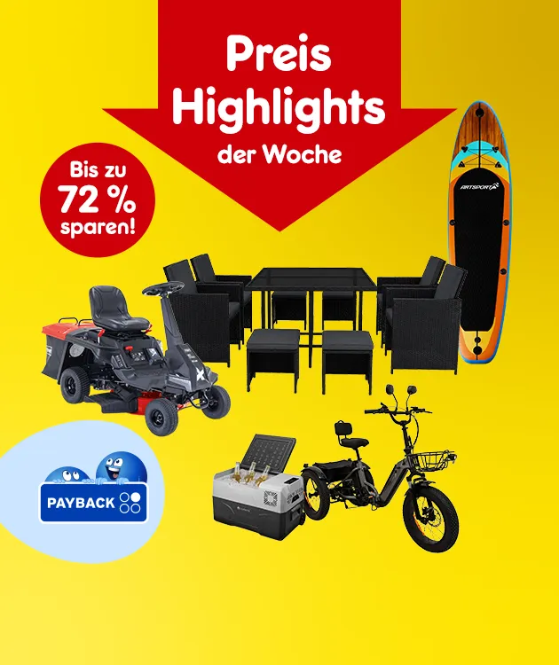 Preis Highlights der Woche. Bis zu 72 % sparen bei Netto-Online!