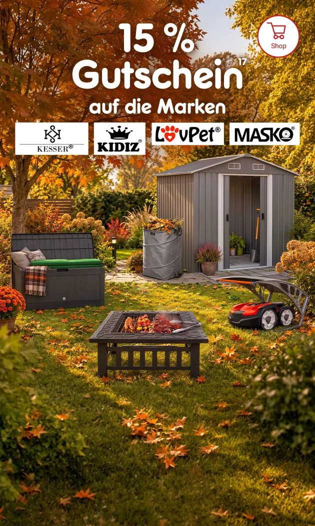 15% Gutschein auf die Marken Kesser, Lovpet usw. bei Netto-Online mit der Hochzahl 17 verweisend auf Rechtstexte.