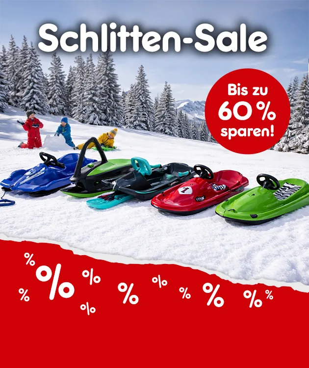 Schlitten-Sale. Bis zu 60 Prozent sparen bei Netto Online