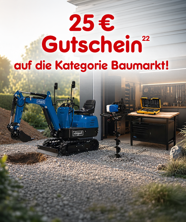 25&euro; Baumarkt Gutschein bei Netto Online mit Hochzahl 22