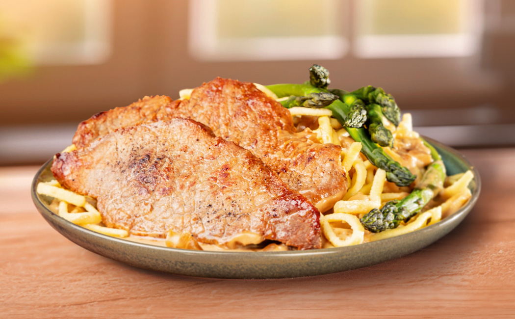 Unser Netto-Rezept für dich - Kalbs-Schnitzel mit Grünen Spargel