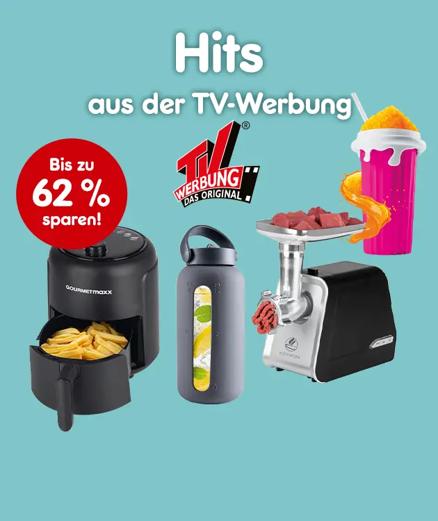 Hits aus der TV-Werbung. Bis zu 62 % sparen bei Netto-Online.