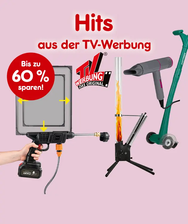 Hits aus der TV-Werbung. Bis zu 60 % sparen bei Netto-Online.
