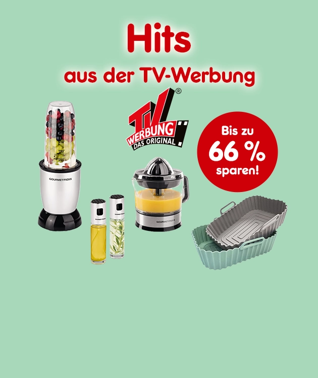 Hits aus der TV-Werbung. Bis zu 66 % sparen bei Netto-Online.