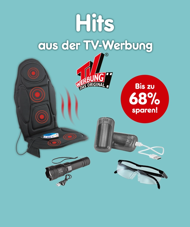 Hits aus der TV-Werbung. Bis zu 68 % sparen bei Netto-Online.