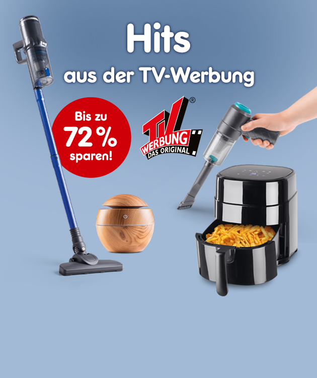 Hits aus der TV-Werbung. Bis zu 72 % sparen bei Netto-Online.