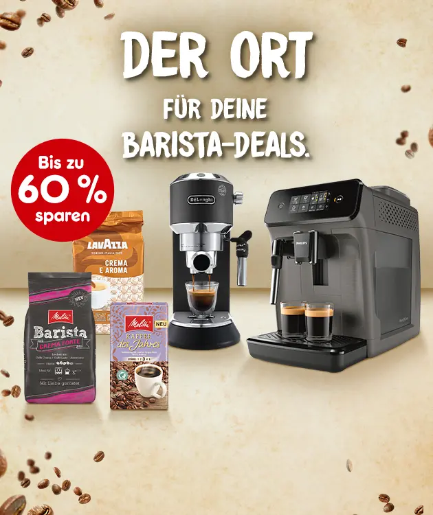 Der Ort f&uuml;r deine Barista Deals. Bis zu 60% sparen.