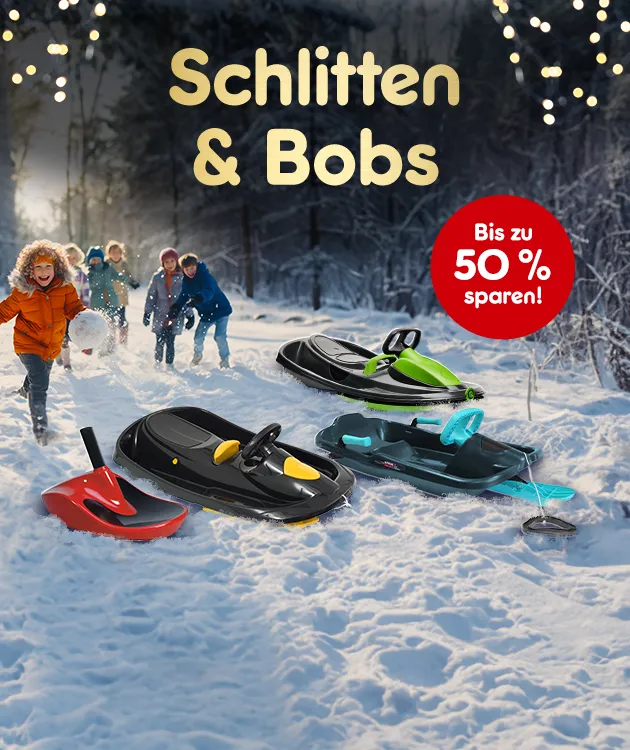 Schlitten und Bobs, bis zu 50% sparen.