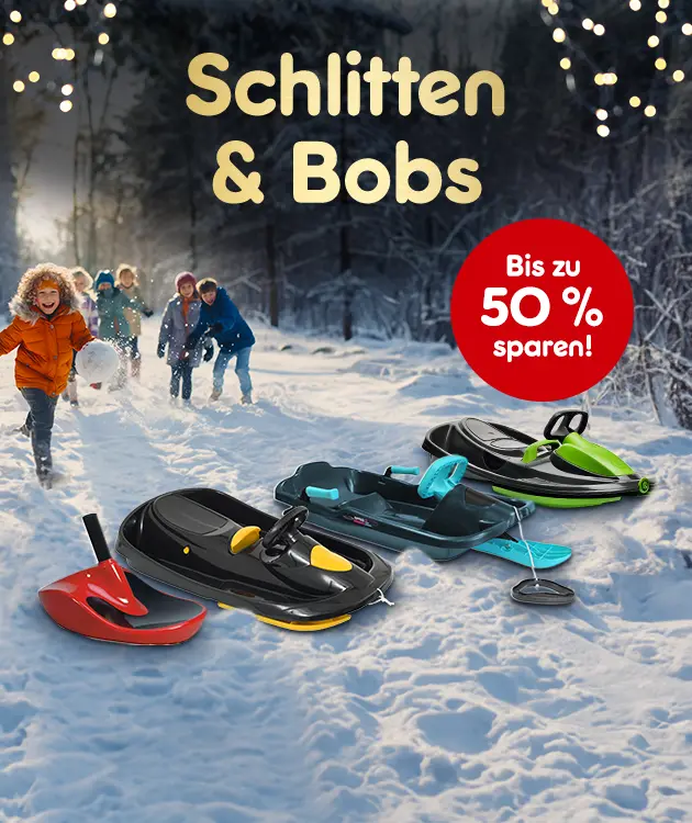 Schlitten und Bobs, bis zu 50% sparen.