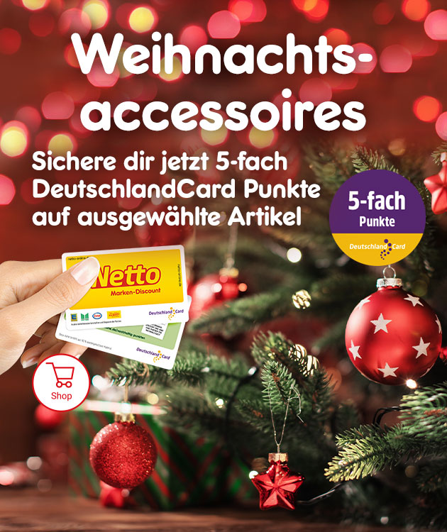 Im Dezember 5-fach DeutschlandCard Punkte auf ausgew&auml;hlte Weihnachtsdekoartikel