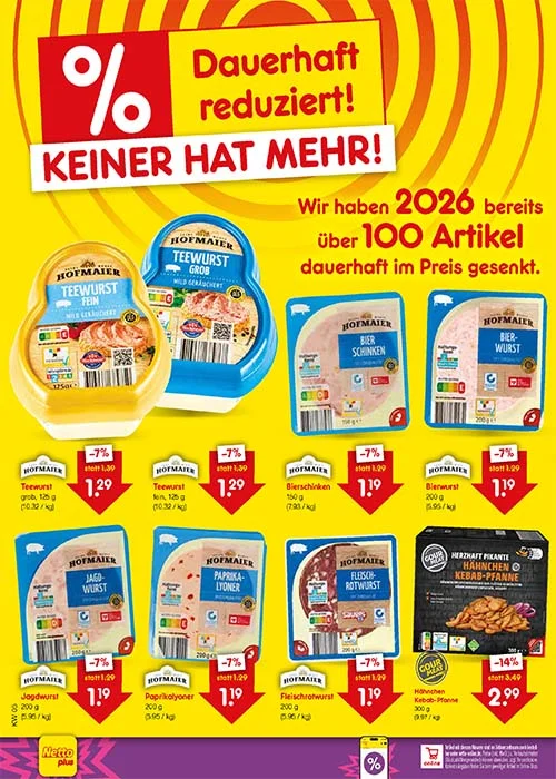 Preissenkung auf Dauer