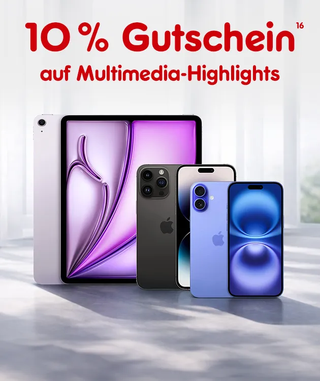 10 Prozent Gutschein auf Multimedia Highlights mit Hochzahl 16 als Hinweis auf Rechtstext bei Netto Online