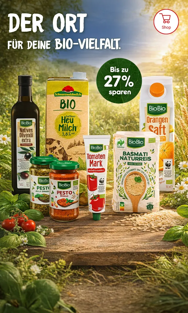 Der Ort f&uuml;r deine Bio Vielfalt mit bis zu 27% sparen bei Netto Markendiscount
