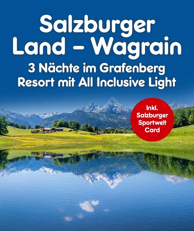 Salzburger Land - Wagrain und drei N&auml;chte im Grafenberg Resort mit All inclusive Light inklusive Salzburger Sportwelt Card bei Netto Online