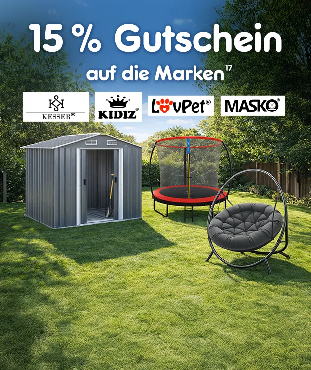 15% Gutschein auf Highlights der Marke Kesser mit Hochzahl 17 als Hinweis auf Rechtstext