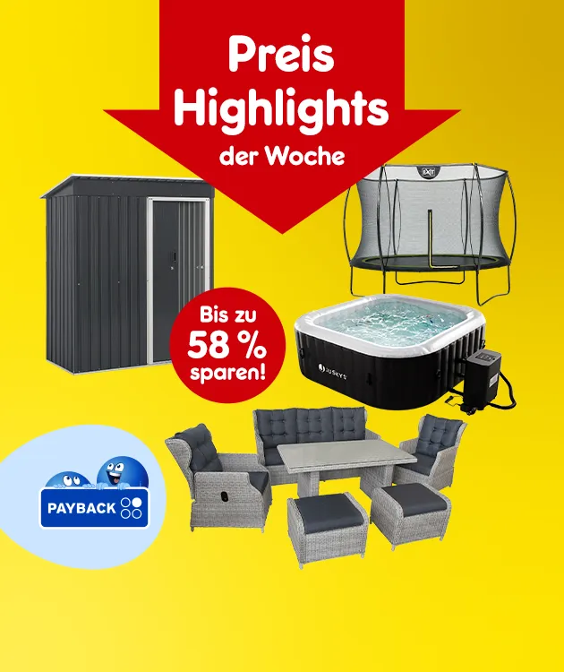 Preis Highlights der Woche mit bis zu 58% sparen und Payback Punkten bei Netto Online