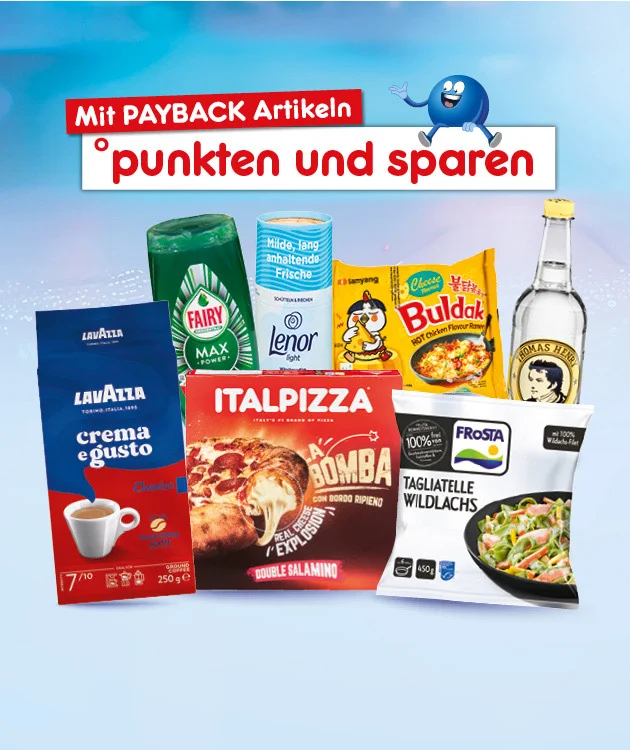 Auf der gelben Werbegrafik sieht man Obst und Gem&uuml;se wie Salat, Paprika, Tomaten, Aprikosen und eine aufgeschnittenen Melone. Oben links ist ein Stapel Testsieger-Hefte zu sehen, daneben ein Siegel und der Text Den ganzen Juli sparen beim siebenfach Preissieger. Unten steht ein wei&szlig;er Button mit roter Umrandung und dem Text Jetzt Angebote entdecken.