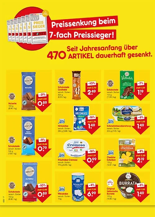 Preissenkung auf Dauer