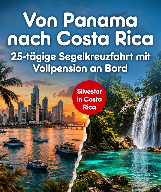 25-t&auml;gige Segelkreuzfahrt mit Vollpension an Bord