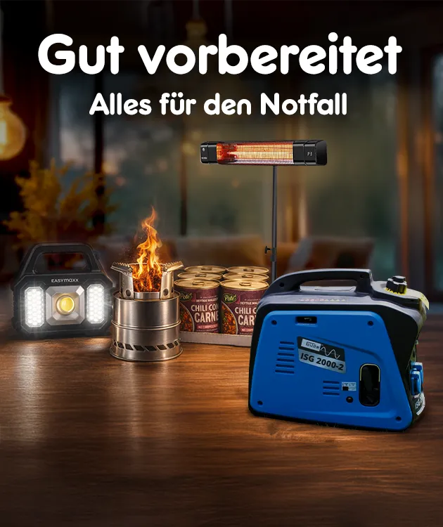 Gut vorbereitet, alles f&uuml;r den Notfall.