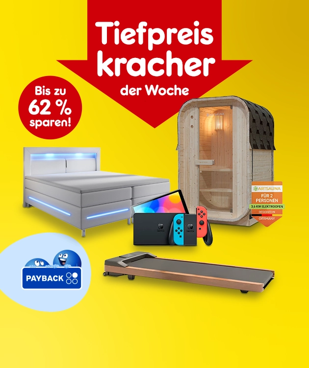 Tiefpreiskracher der Woche bis zu 62% sparen und Payback Punkten bei Netto Markendiscount