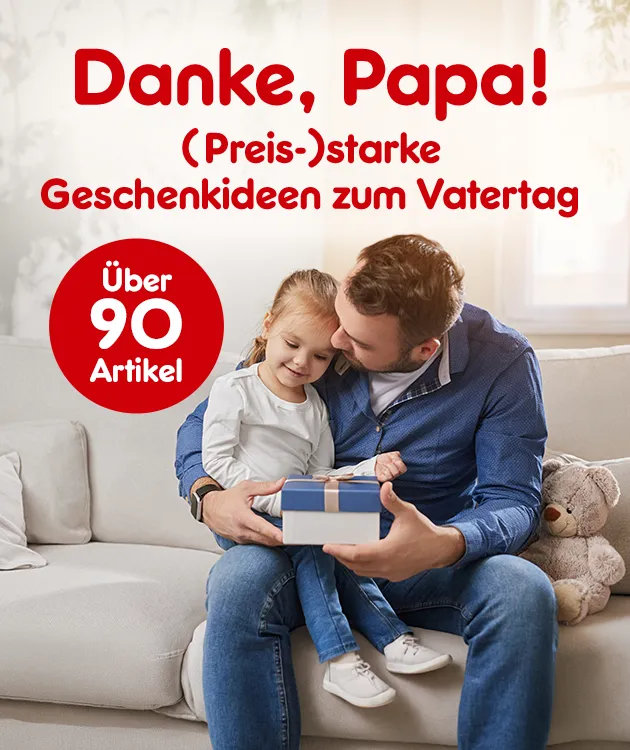 Danke Papa. Preisstarke Geschenkideen zum Vatertag mit &uuml;ber 90 Artikel im Netto Onlineshop.