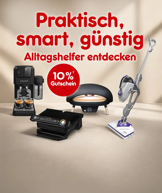 Alltagshelfer entdecken mit 10% Gutschein bei Netto Online hoch 7, die auf den Rechtstext verweist.