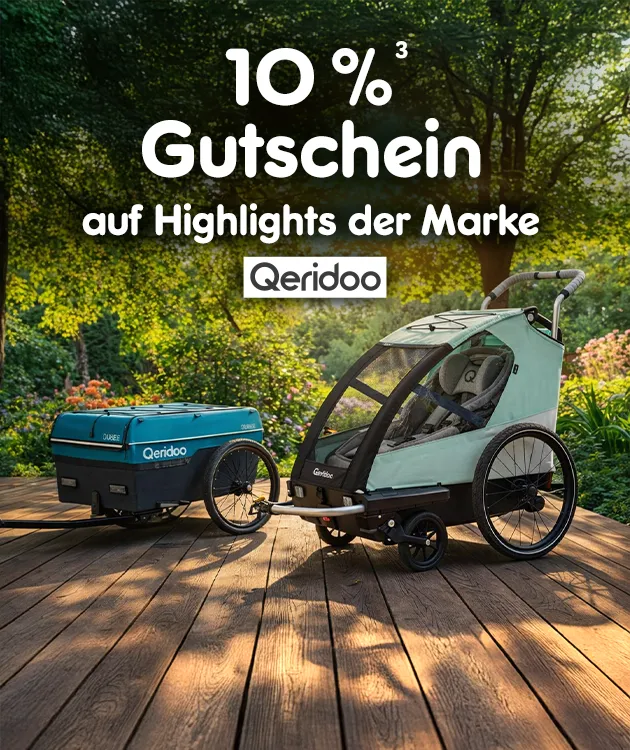 10 Prozent Gutschein auf Highlights der Marke Queridoo bei Netto Online, mit Hochzahl 3, die auf rechtliche Hinweise verweist