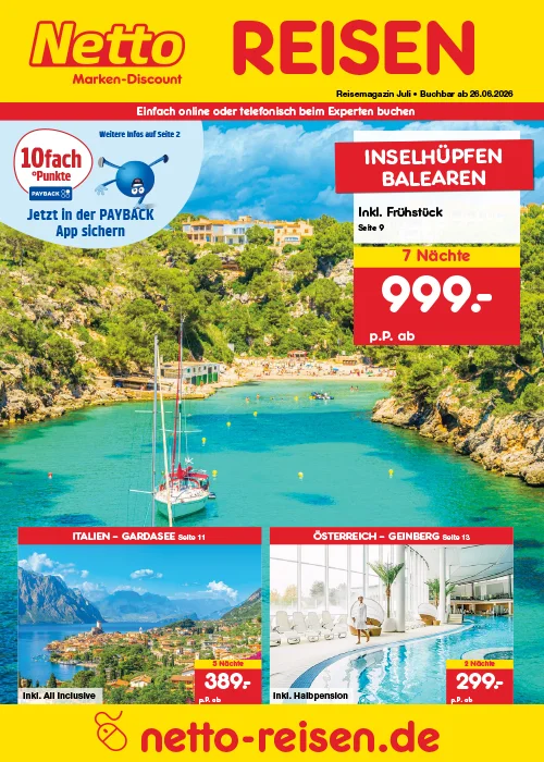 Reise-Angebote Juli