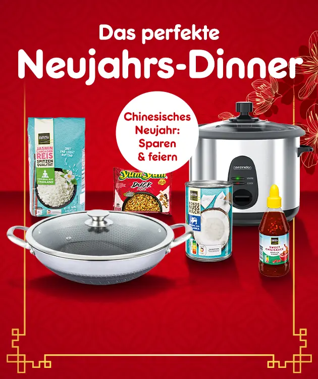 Das perfekte Neujahrs-Dinner. Chinesisches Neujahr: Sparen und feiern bei Netto Online