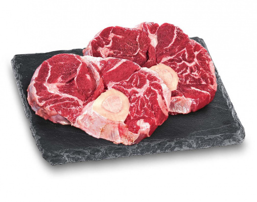 Beinscheibe aufgetaut vom Rind