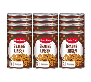Braune Linsen