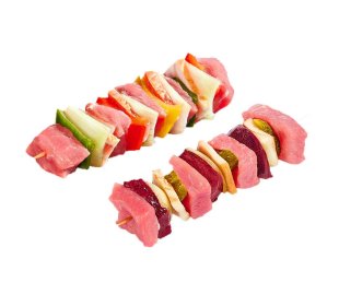 Fleischspieß oder Schaschlik