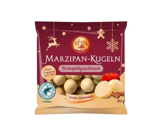Schokolierte Marzipankugel