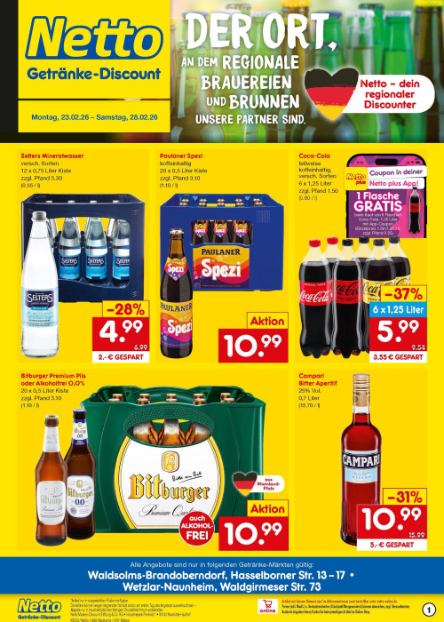 Getränkemarkt in deiner Nähe