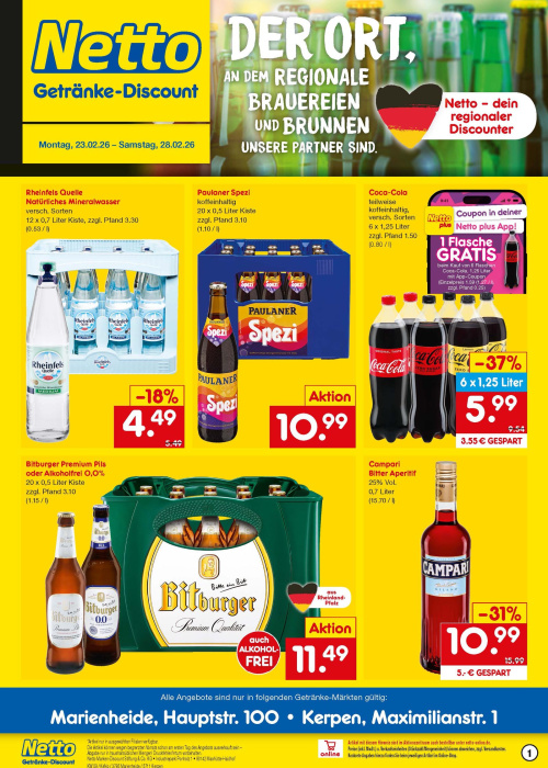 Getränkemarkt in deiner Nähe