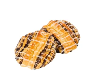 Fruchtstreuselschnecke oder Mohnschmetterling