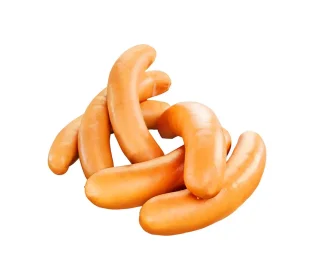 Bockwurst oder Knoblauchbrühwurst