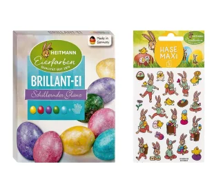 Ostereierfarben und -sticker