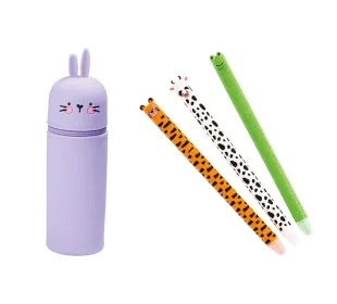 Radierbare Tintenroller oder Federmäppchen