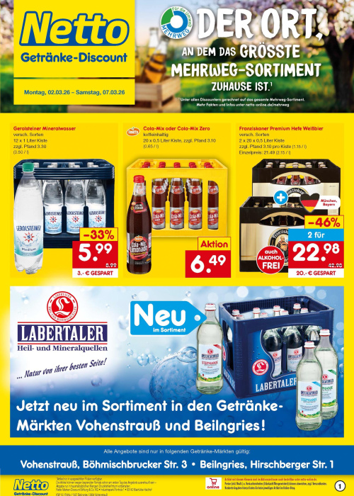 Getränkemarkt in deiner Nähe