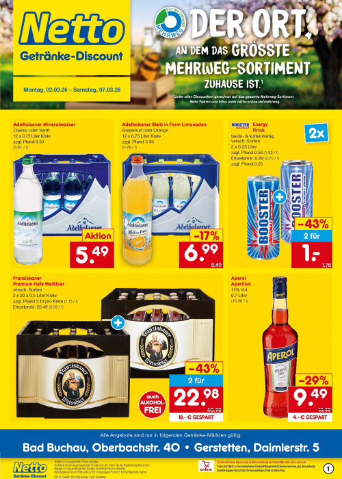 Getränkemarkt in deiner Nähe