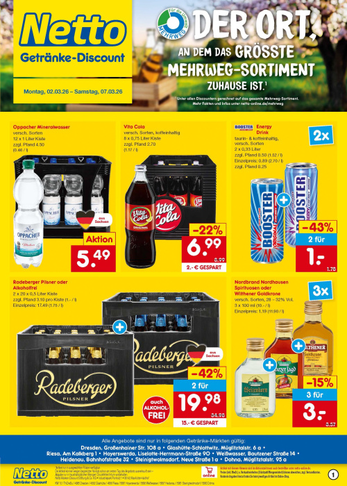 Getränkemarkt in deiner Nähe