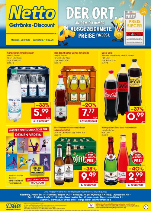 Getränkemarkt in deiner Nähe