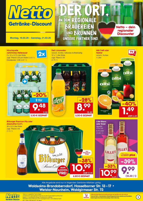 Getränkemarkt in deiner Nähe