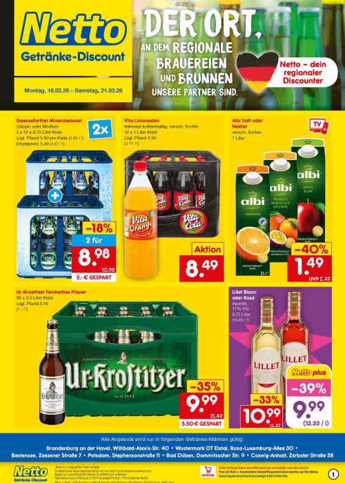 Getränkemarkt in deiner Nähe