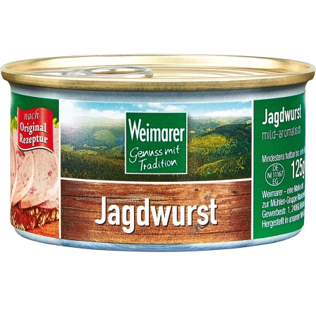 Weimarer Schinkenwurst oder Jagdwurst