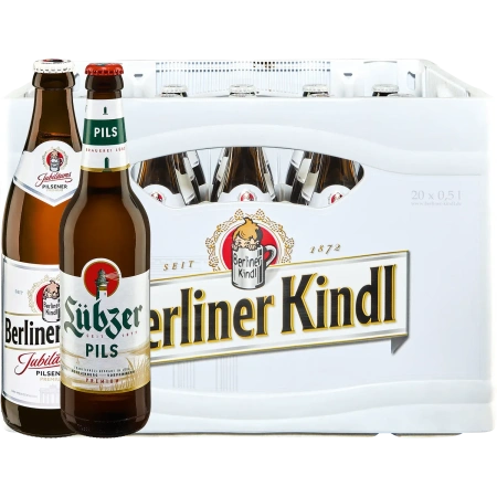 Berliner Kindl Jubiläums Pilsener oder Lübzer Premium Biere